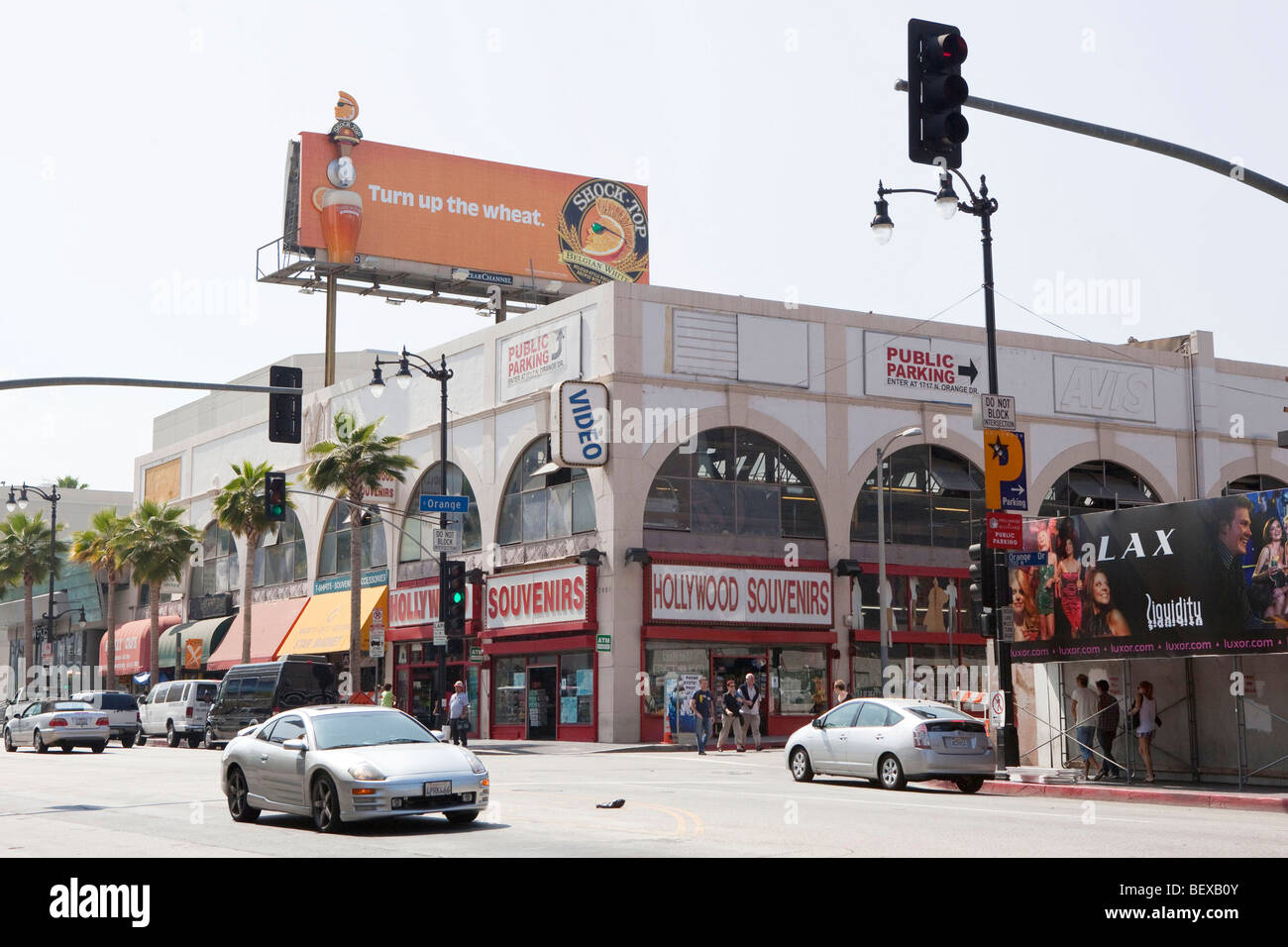 Hollywood souvenir shop on Hollywood boulevard in Los Angeles, USA