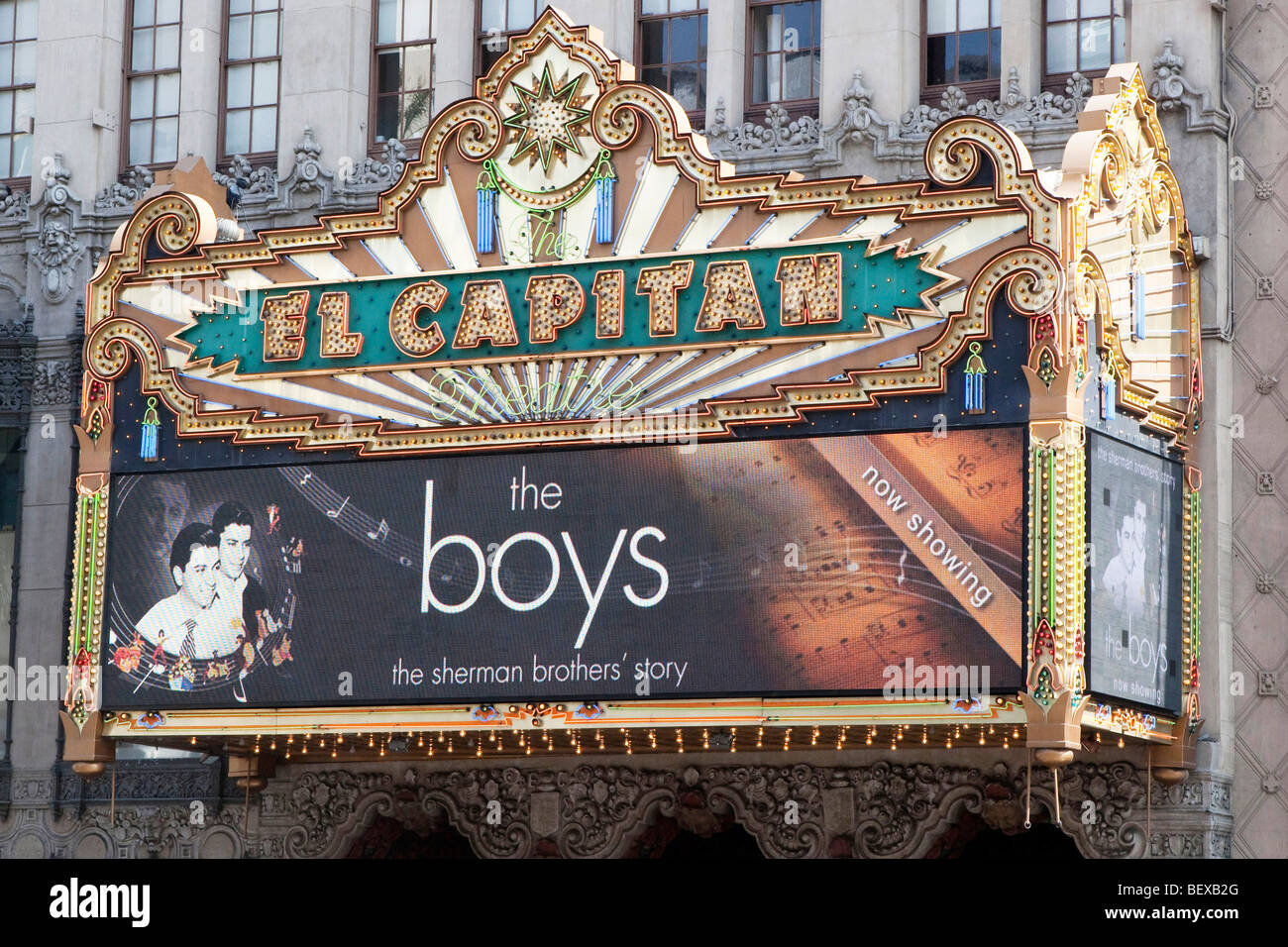El Capitan theatre in Hollywood, California, USA Stock Photo