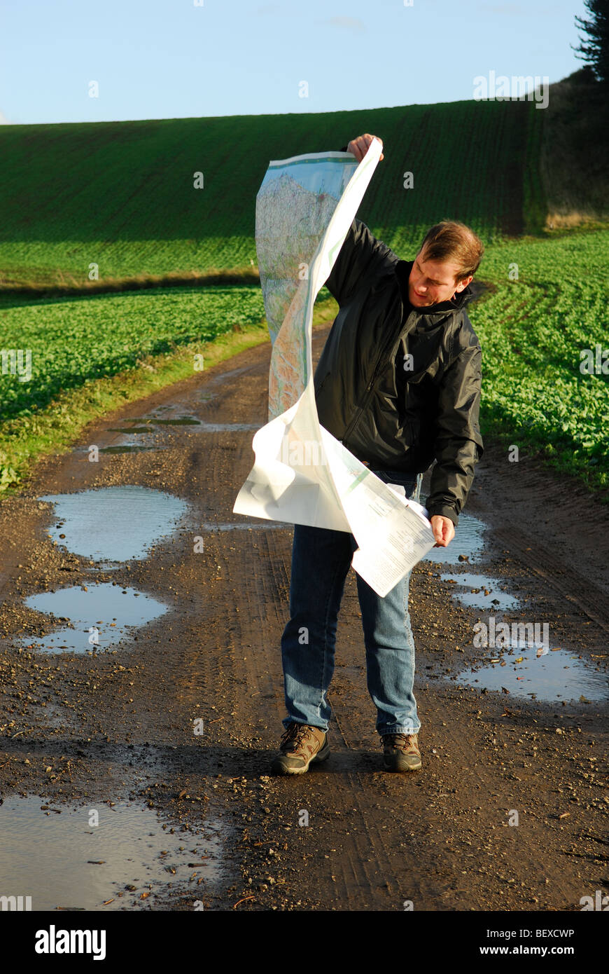 Man Predicting Weather Weather man map hi-res stock photography and images - Alamy