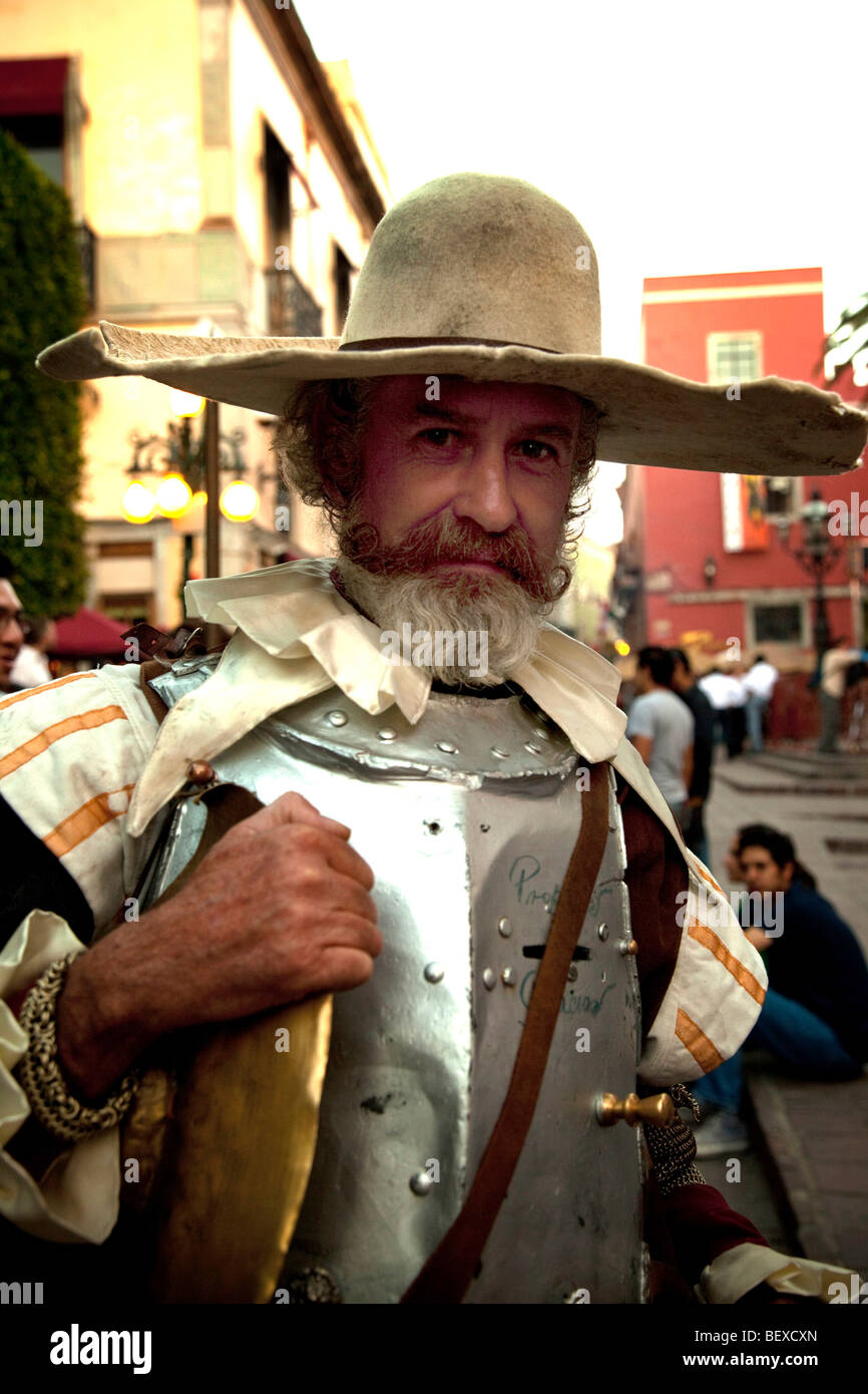 Don Quijote, Cervantes Festival, Guanajuato, Mexico Stock Photo