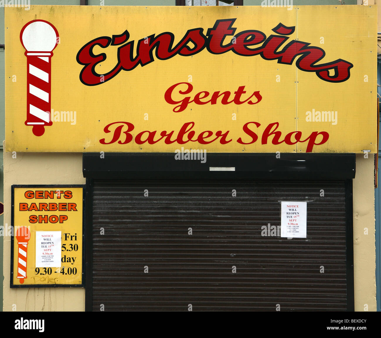 Barber's shop Cork Stock Photo Alamy