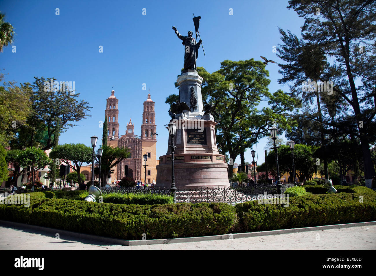 Father Miguel Hidalgo, statue, Dolores Hidalgo, Guanajuato, Mexico Stock Photo