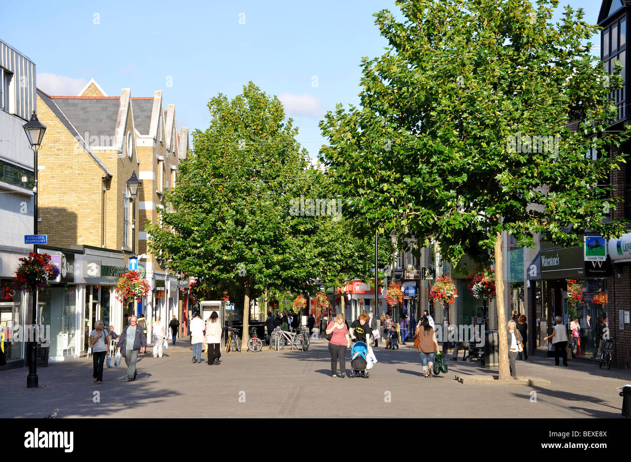 Pedestrianised High Street, StainesuponThames, Surrey, England, United Kingdom Stock Photo Alamy Pedestrianised High Street, StainesuponThames, Surrey, England, United Kingdom Stock Photo Alamy