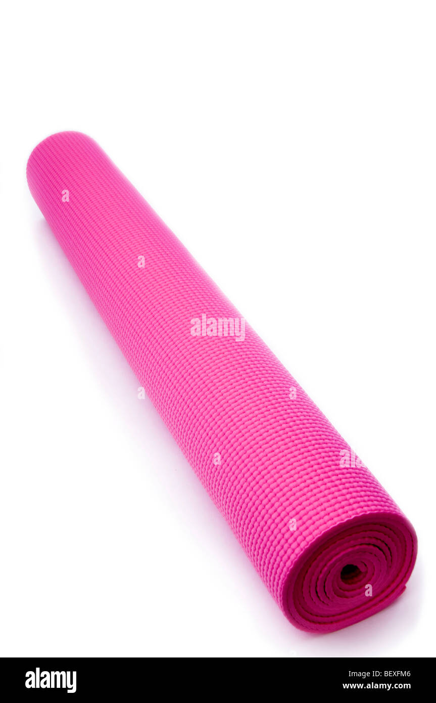 Yoga mat Stock Photo