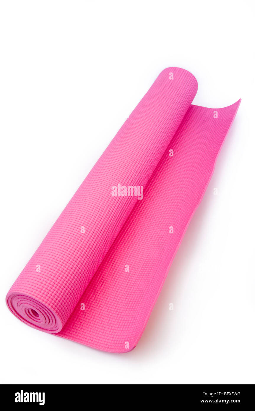 Yoga mat Stock Photo