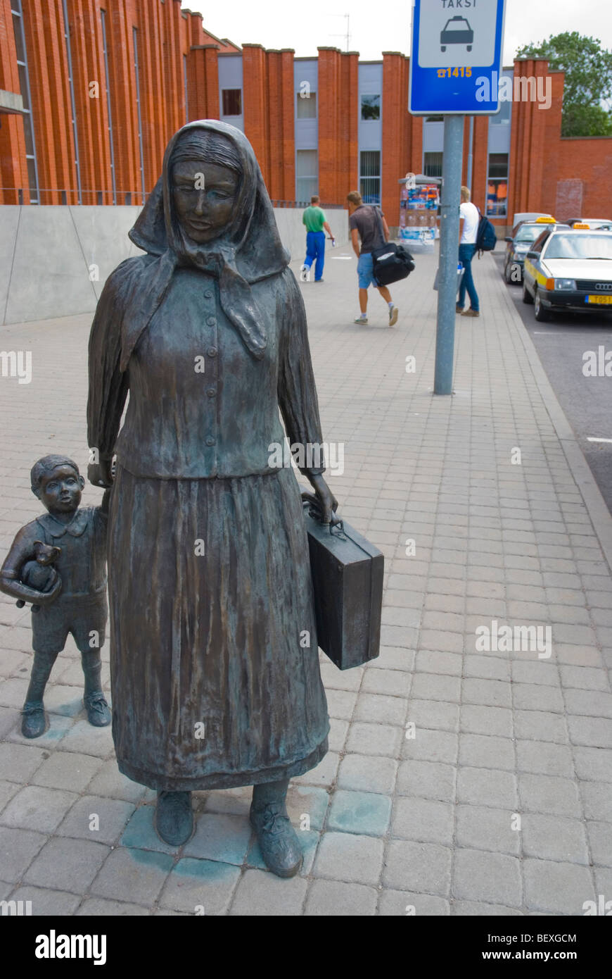 Statue in front of main railway station Klaipeda Lithuania Europe Stock  Photo - Alamy