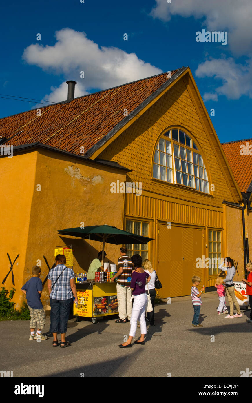 People buying ice cream Djurgården Stockholm Sweden Europe Stock Photo