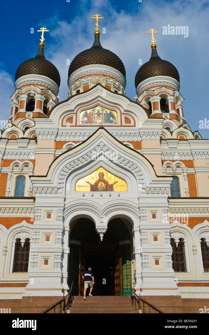 Aleksander Nevski katedraal the Alexander Nevsky cathedral Toompea hill in Tallinn Estonia Europe Stock Photo