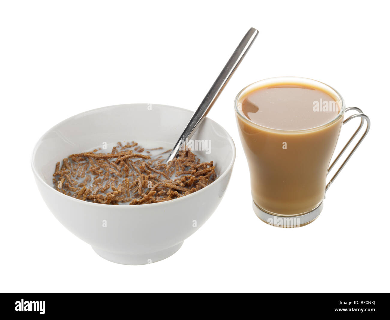 Breakfast Cereal with Coffee Stock Photo