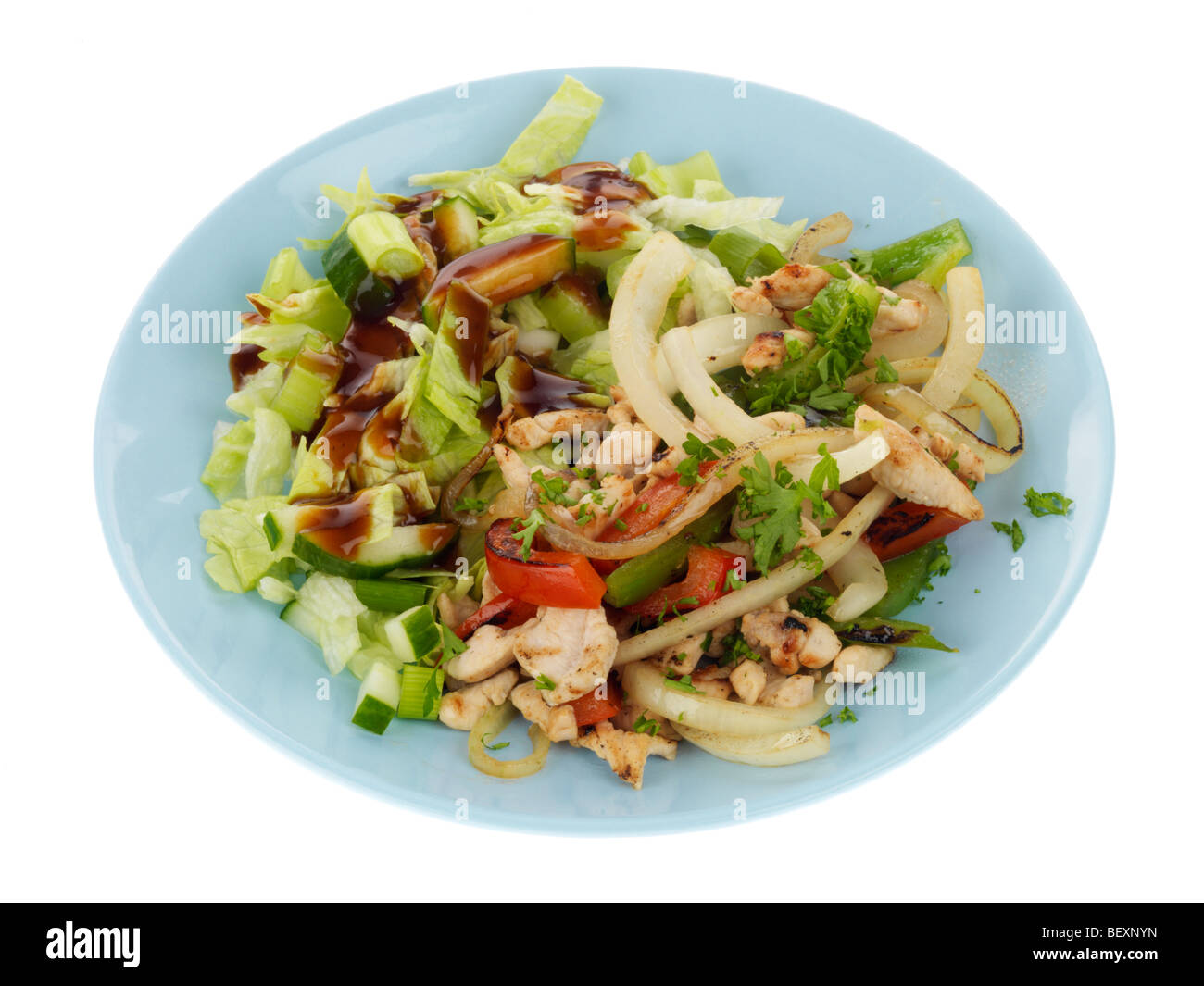 Minced Chicken Stirfry Stock Photo