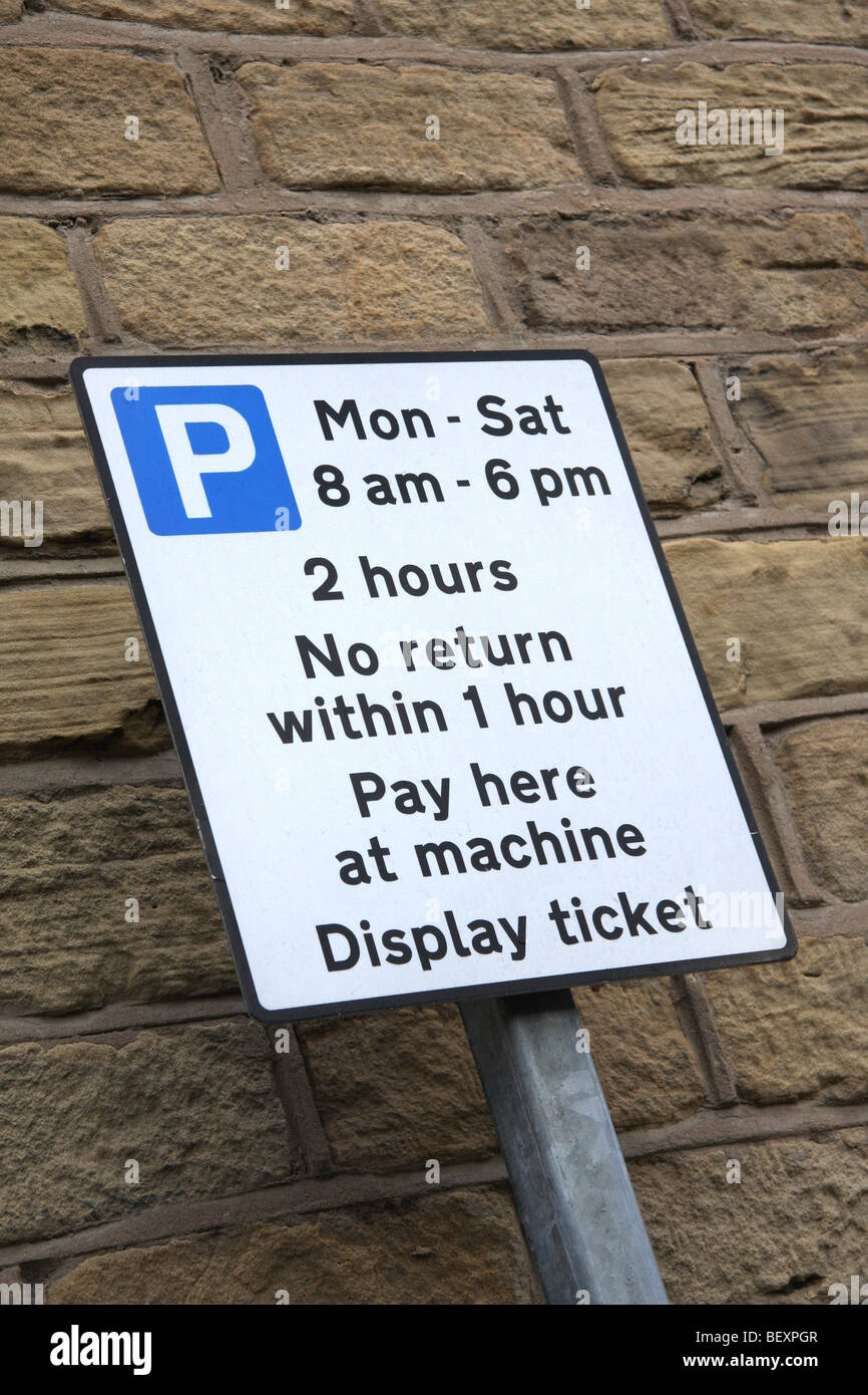 Parking restriction sign Stock Photo Alamy