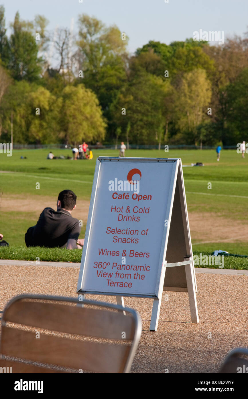 Regents Park cafe in April 2009 Stock Photo Alamy