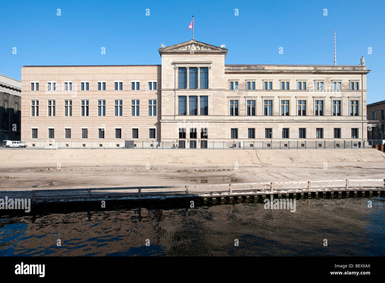 Neues Museum or New Museum on Museumsinsel or Museum Island in Berlin Stock Photo