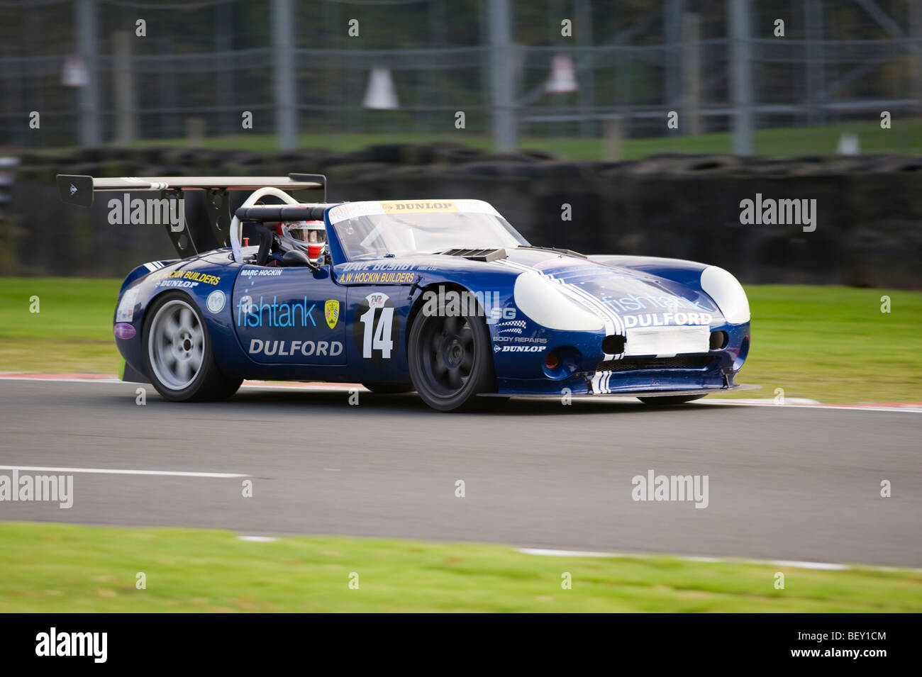 TVR Tuscan Sports Racing Car on The Avenue at Oulton Park Motor Race Circuit Cheshire England United Kingdom UK Stock Photo