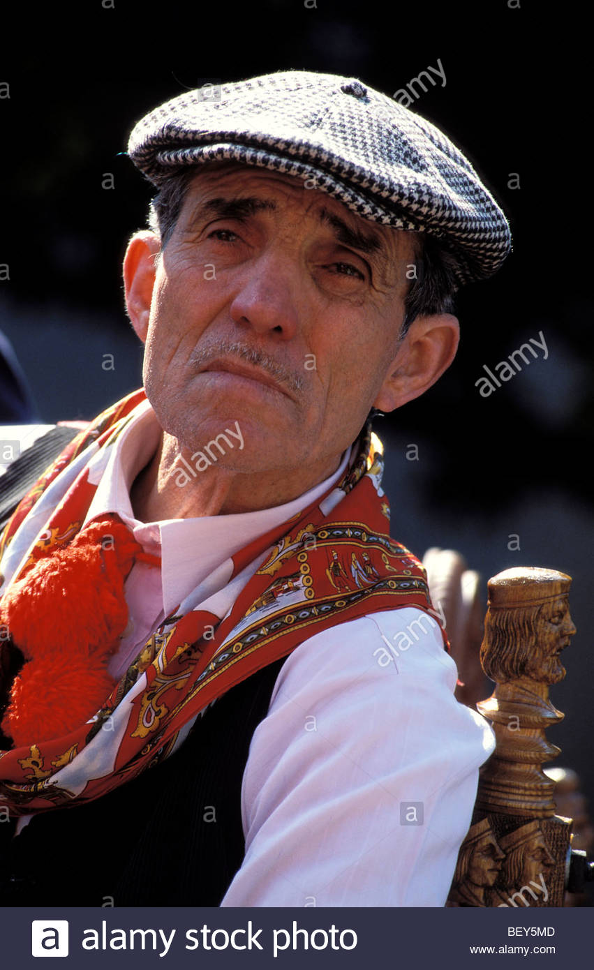 terrasini, sicilian man with hat, sicily, italy Stock Photo: 26412749 ...