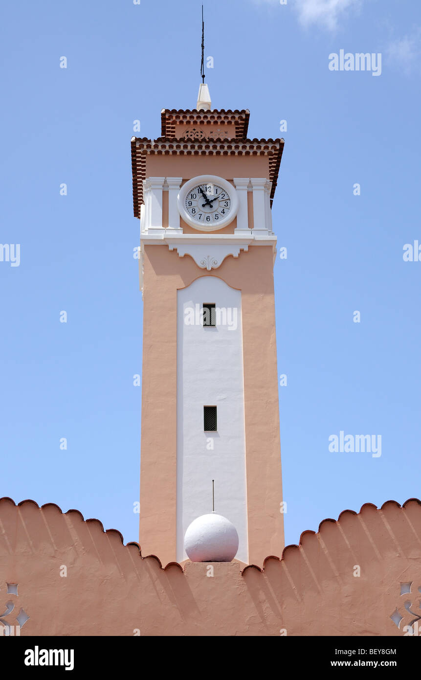 Clock tower of the Market in Santa Cruz de Tenerife. Canary Islands, Spain Stock Photo