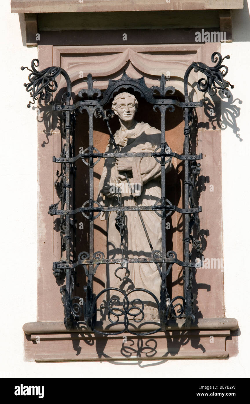Saint Leonard statue - Saint Leonard - Alsace - France Stock Photo