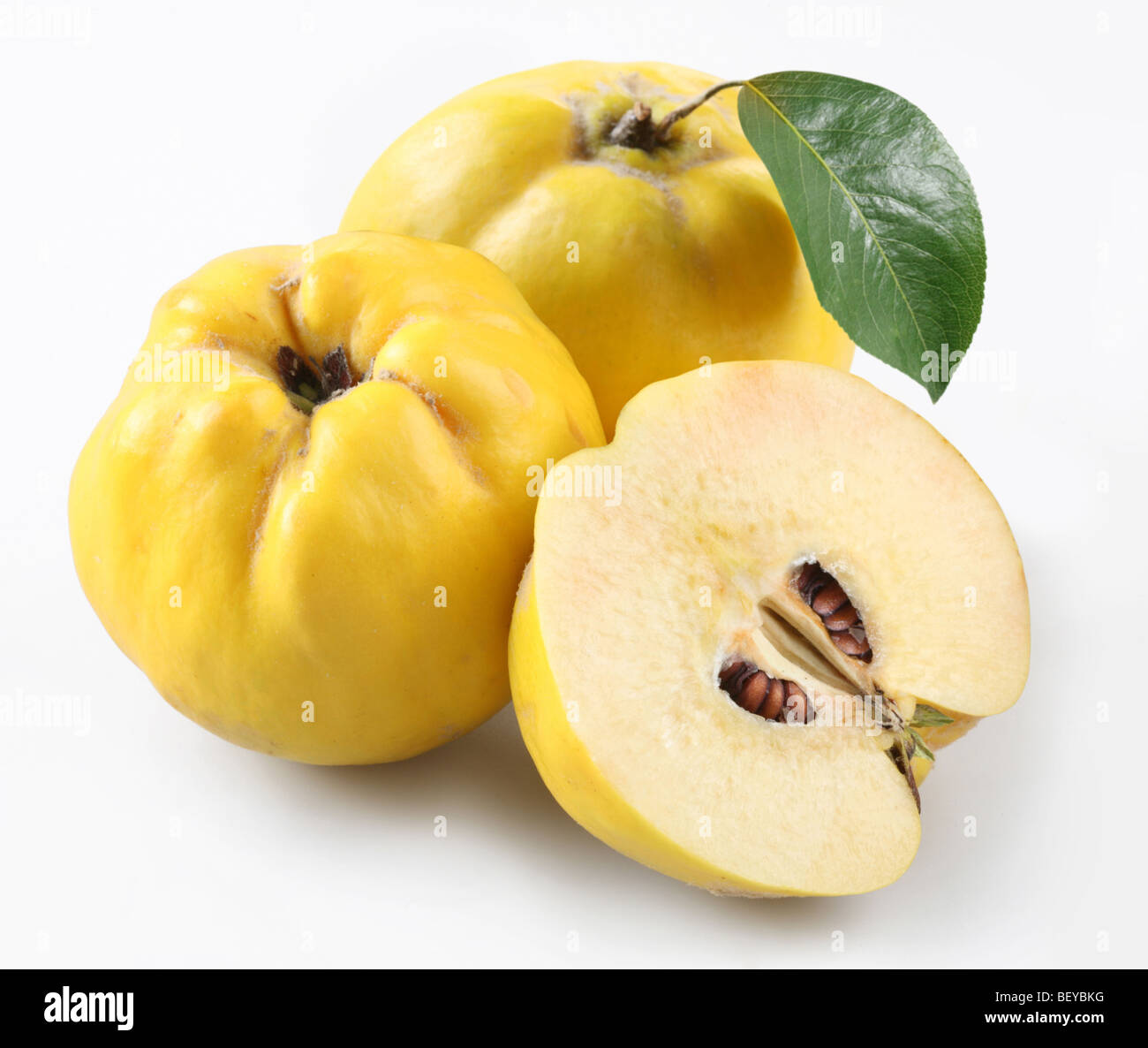 quince on a white background Stock Photo