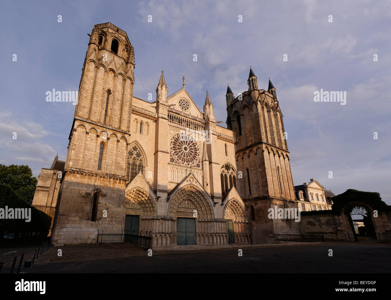 Poitiers cathedral, st pierre Stock Photo