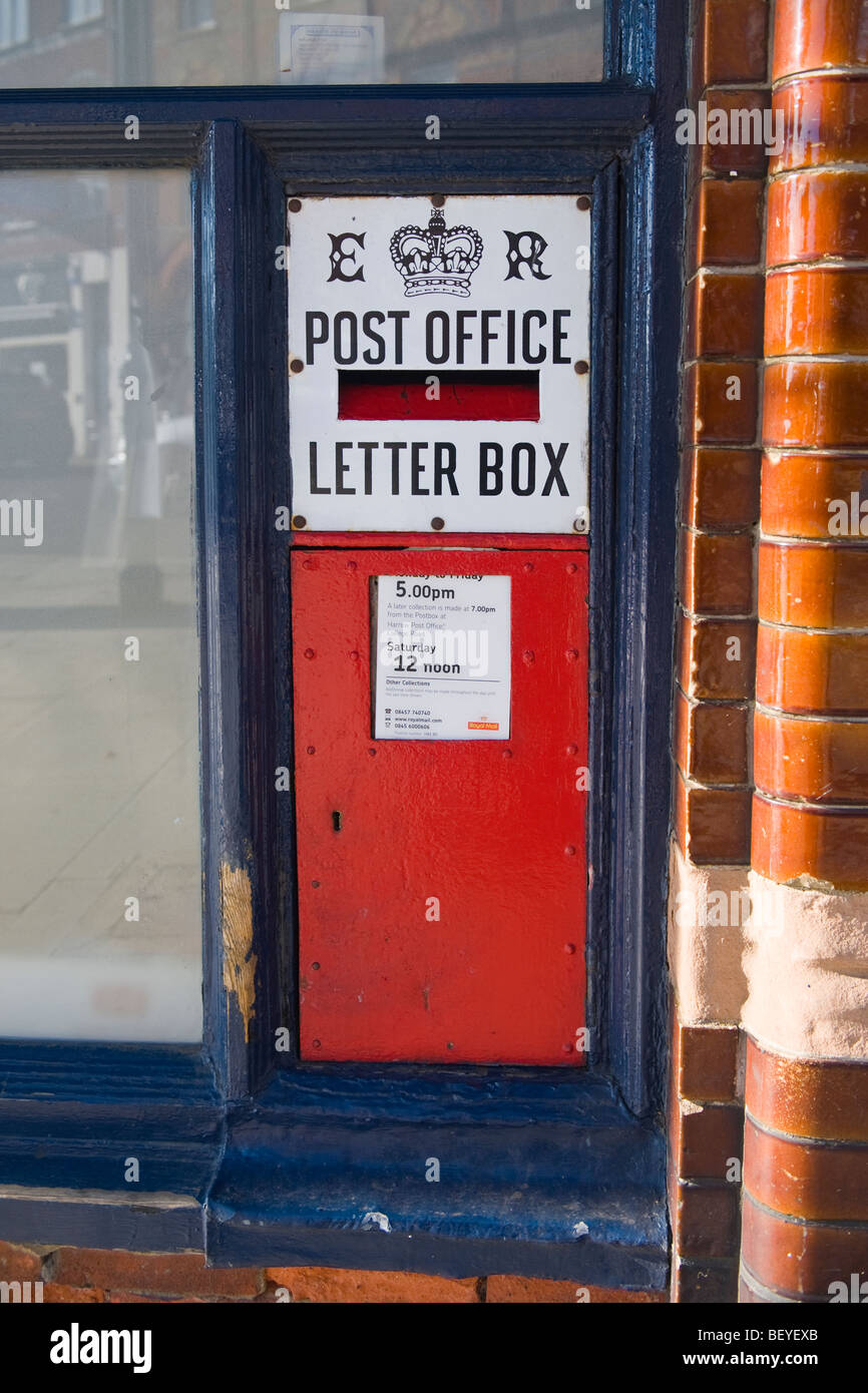 Harrow on the Hill , Harrow School , village post office letterbox or