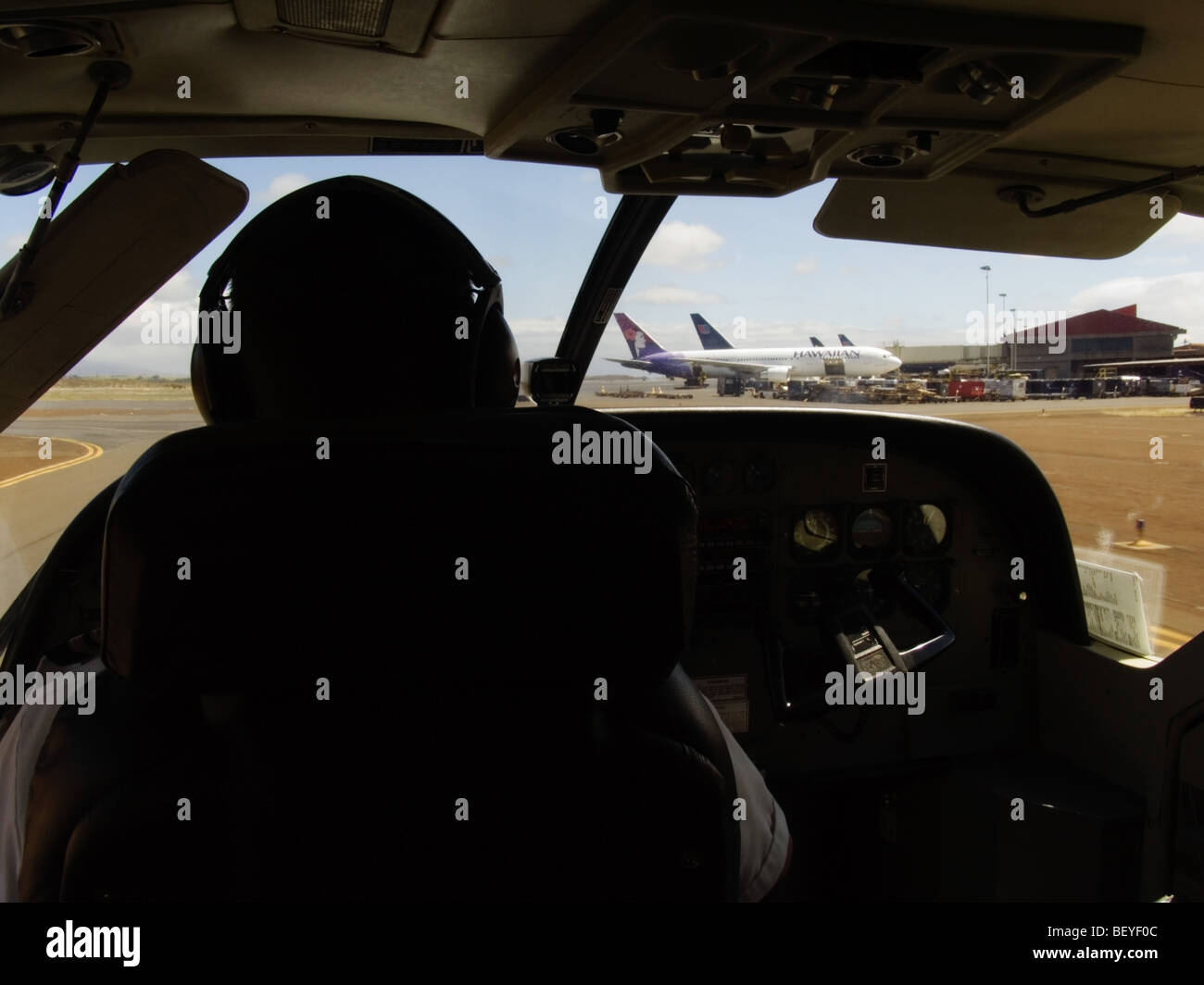 Commercial Aviation, Aircraft on runway. Commuter Flight, Small Plane