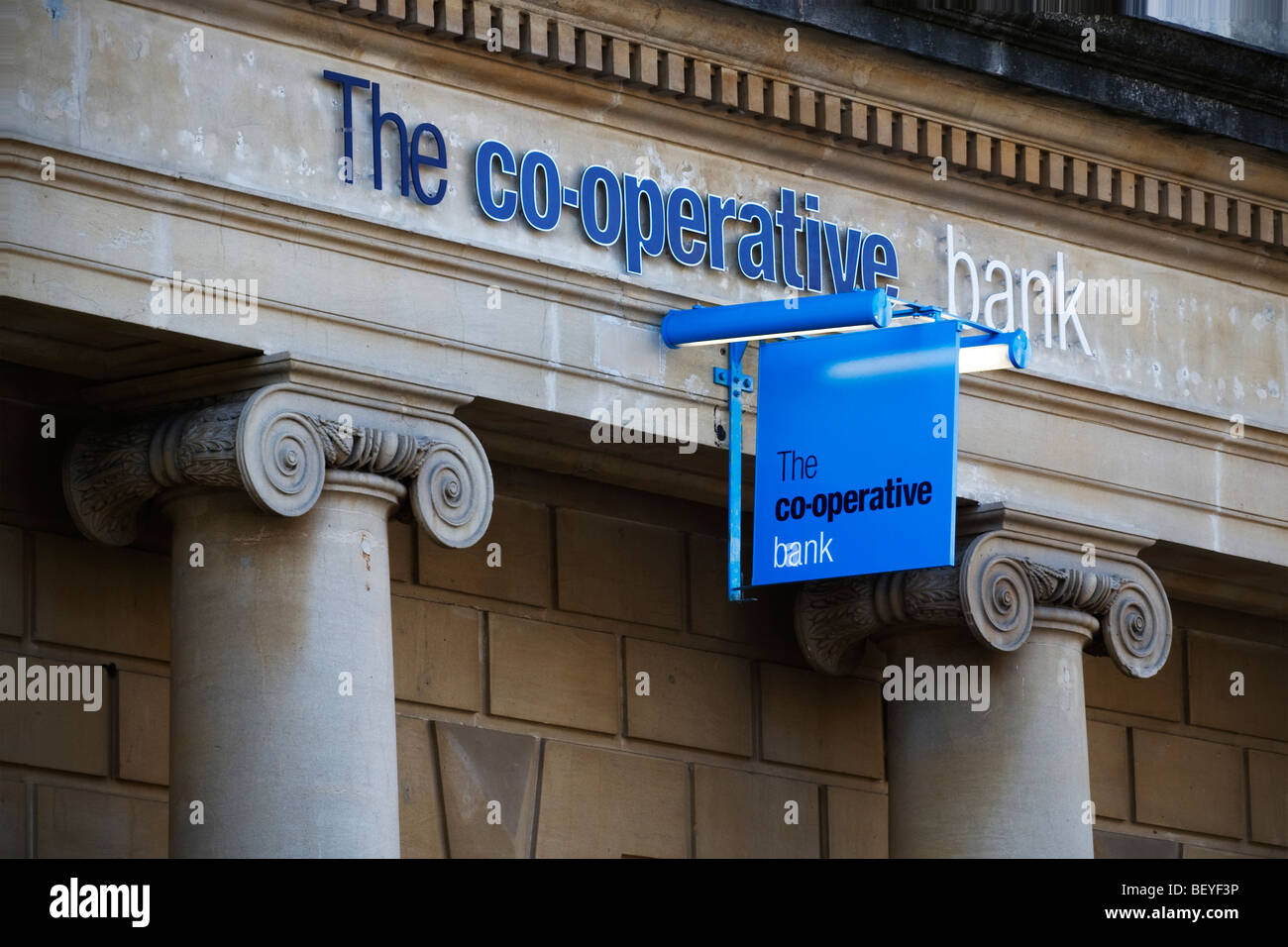 Co-op bank signage Stock Photo