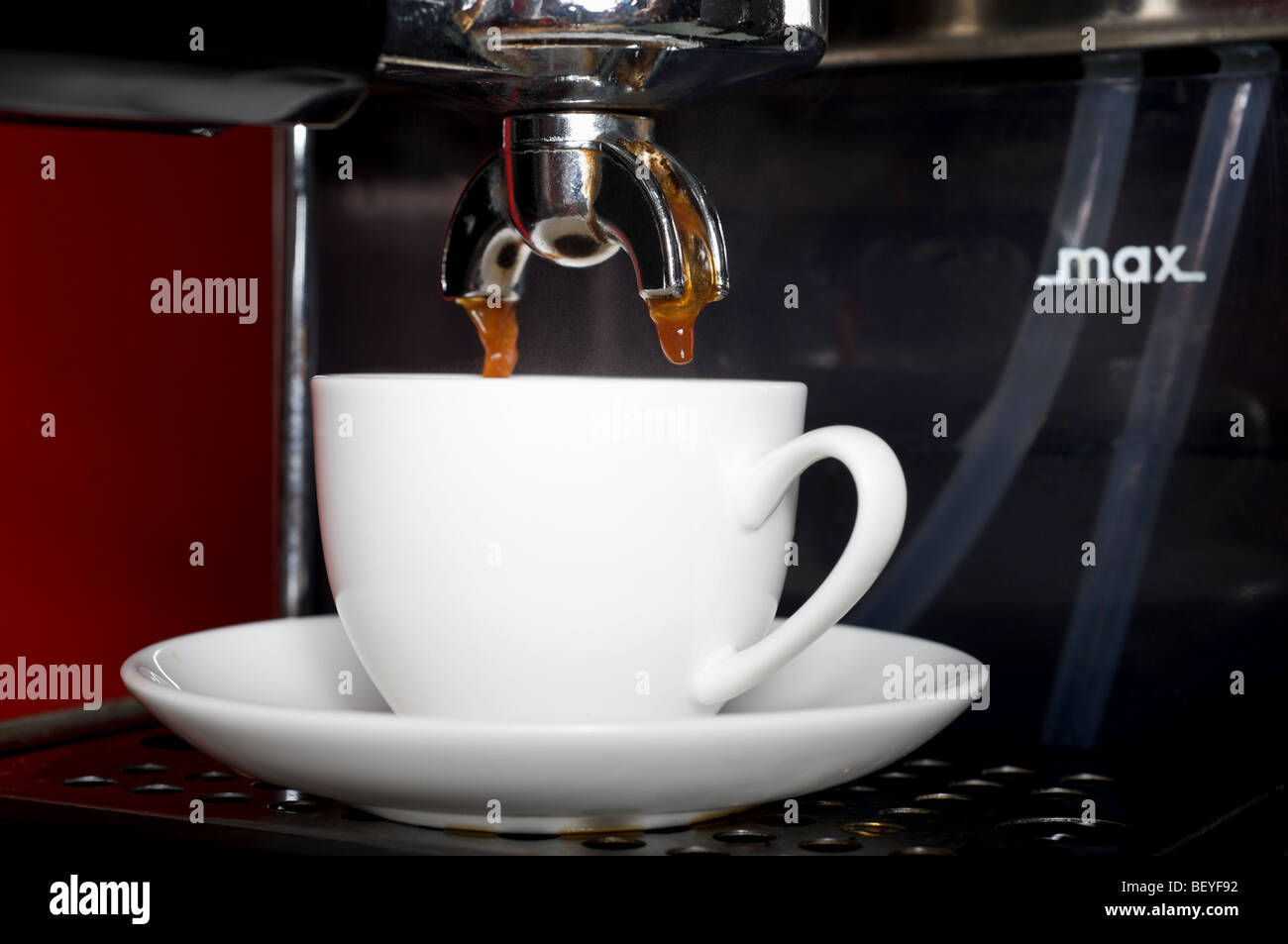 Classic Gaggia coffee machine making an expresso coffee Stock Photo Alamy