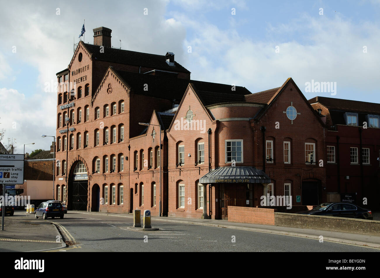 Wadworth Brewery building Devizes Wiltshire England UK Stock Photo Alamy