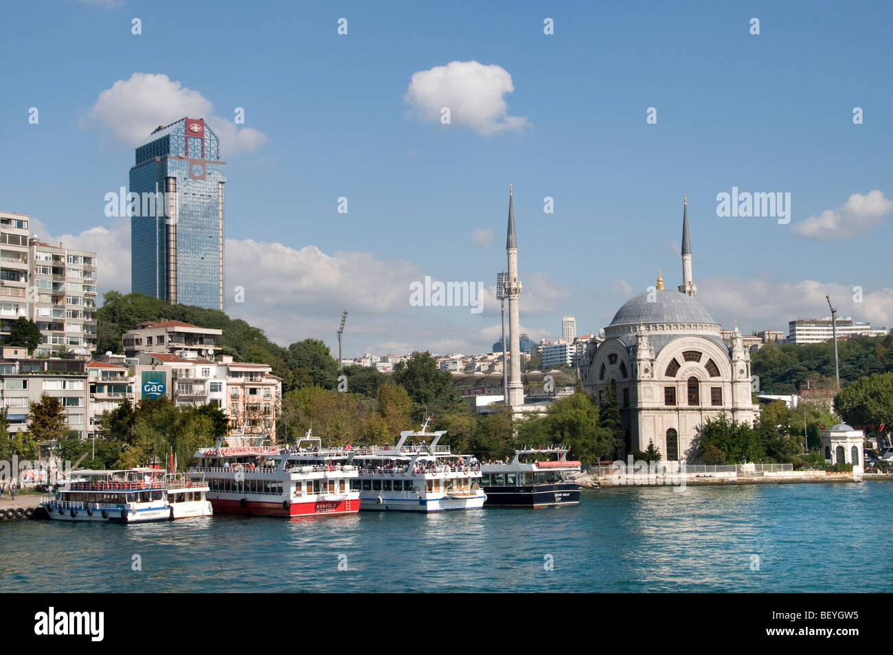 Istanbul Turkey Blue Mosque Sultan Ahmet Camil Stock Photo