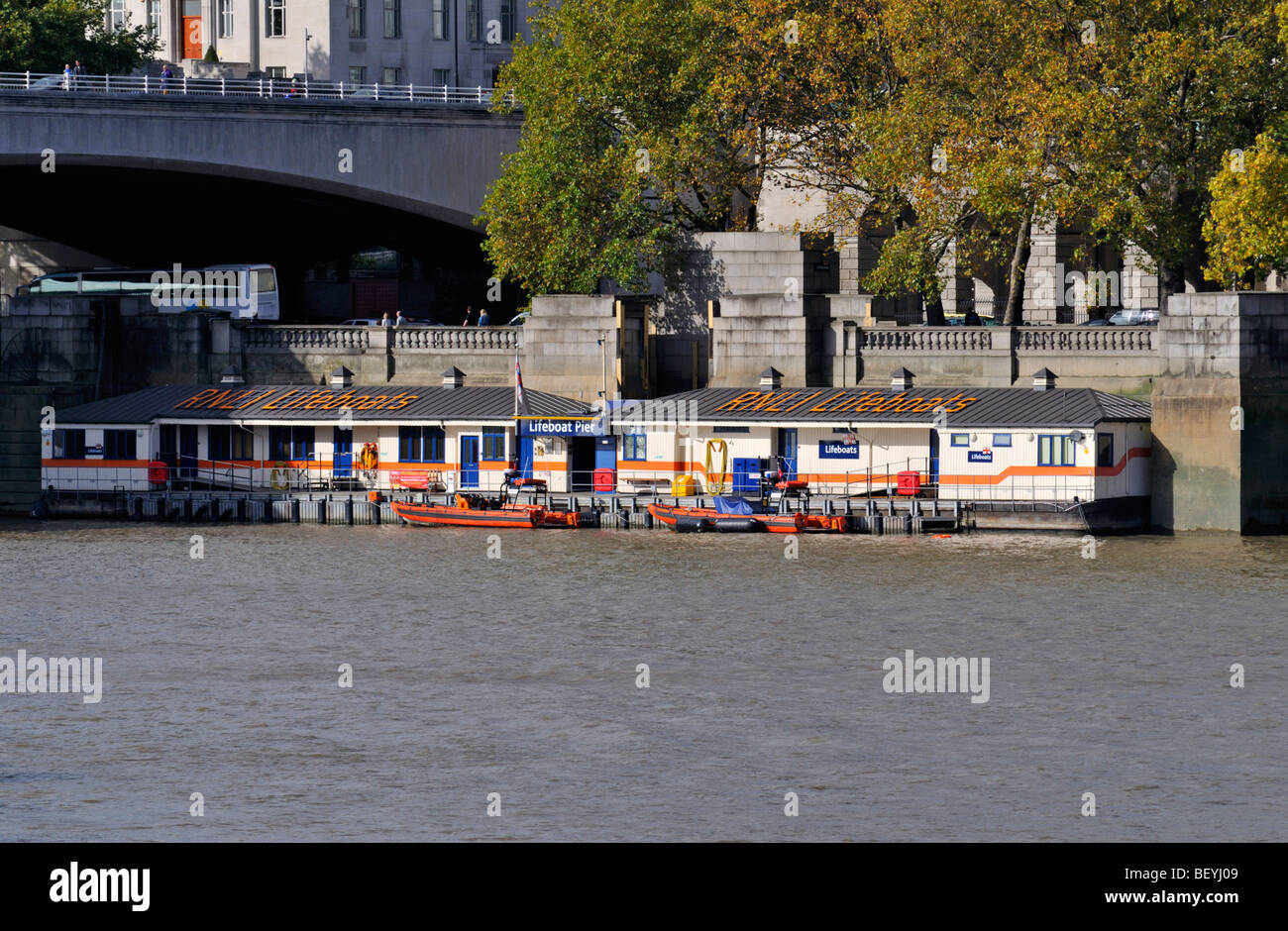 RNLI Tower Lifeboat Station, Waterloo, London, United Kingdom Stock Photo