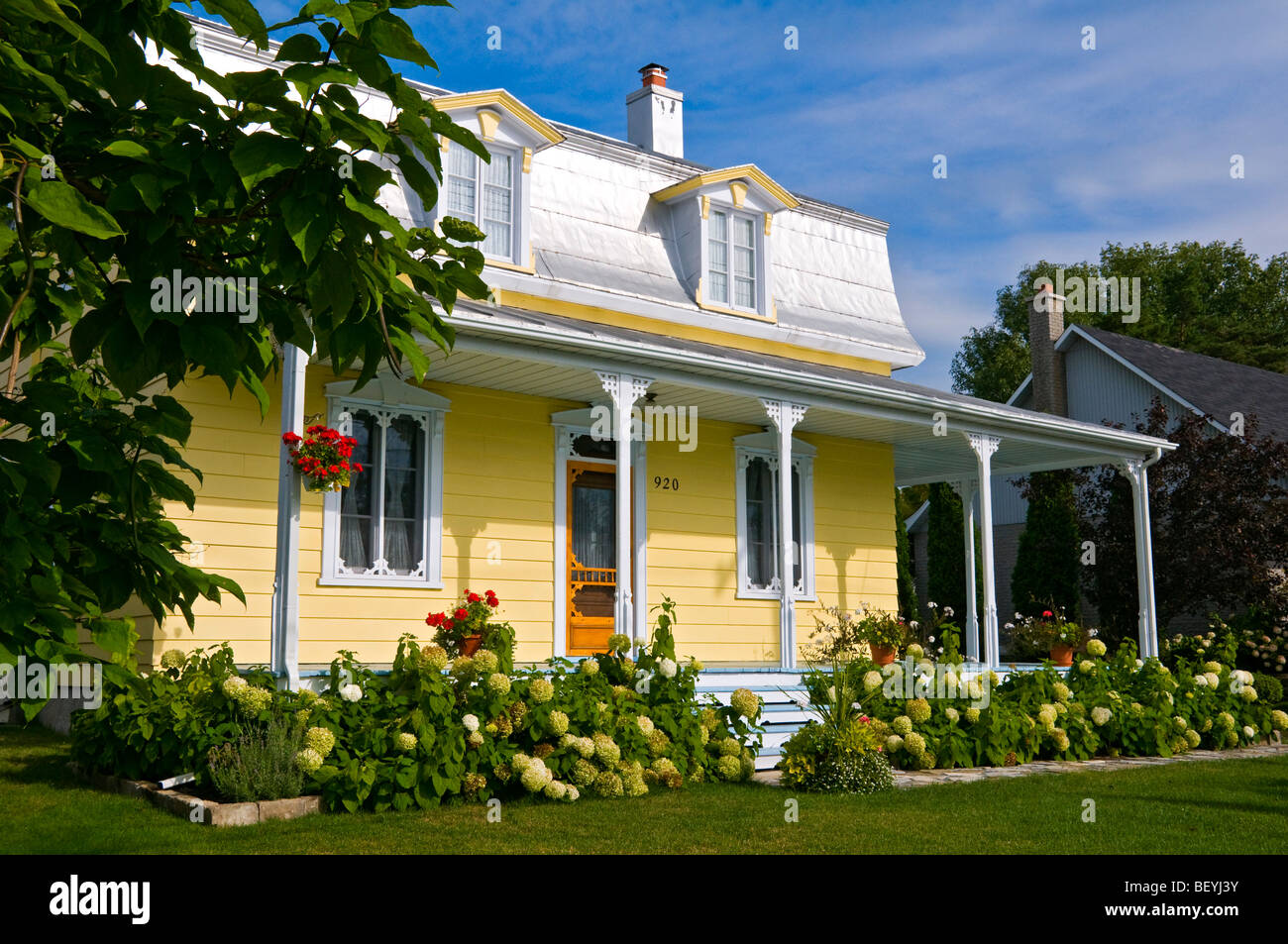 Typical house Village Saint Antoine sur Richelieu Monteregie region Province of Quebec Stock Photo