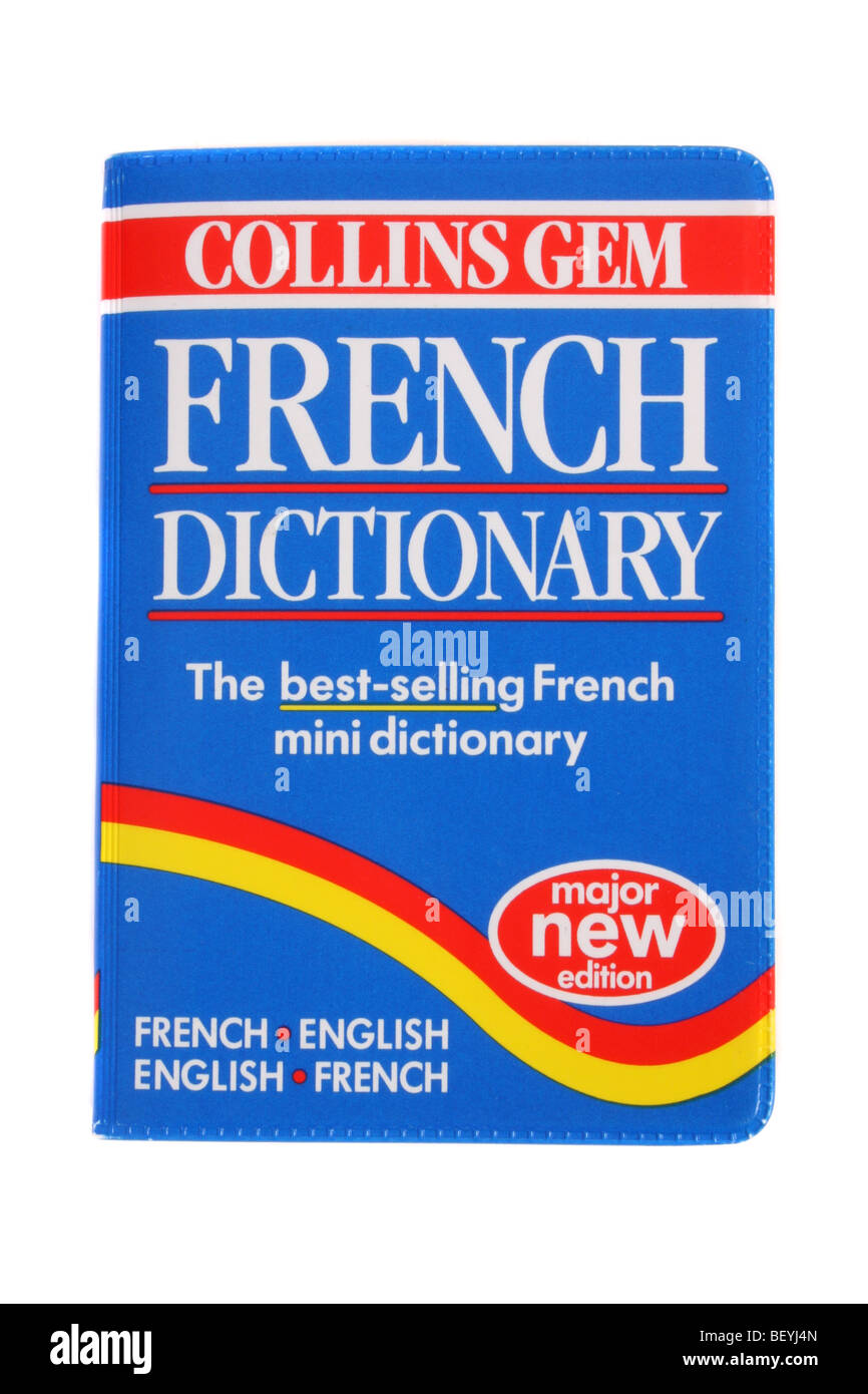 A Collins Gem French English dictionary Stock Photo Alamy