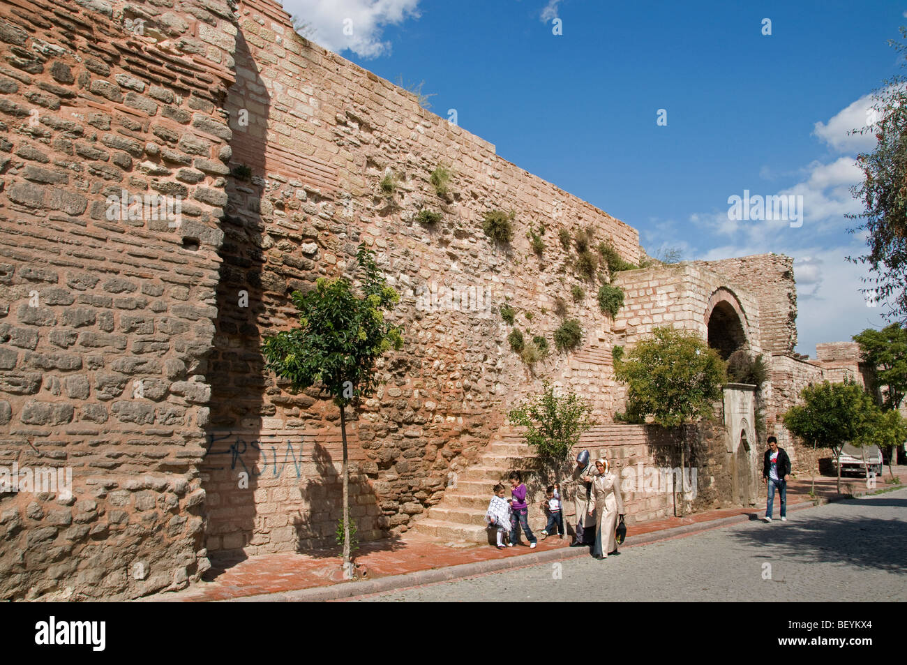 Yedikule Istanbul Turkey The Walls Constantinople Roman Empire  Constantine the Great Stock Photo