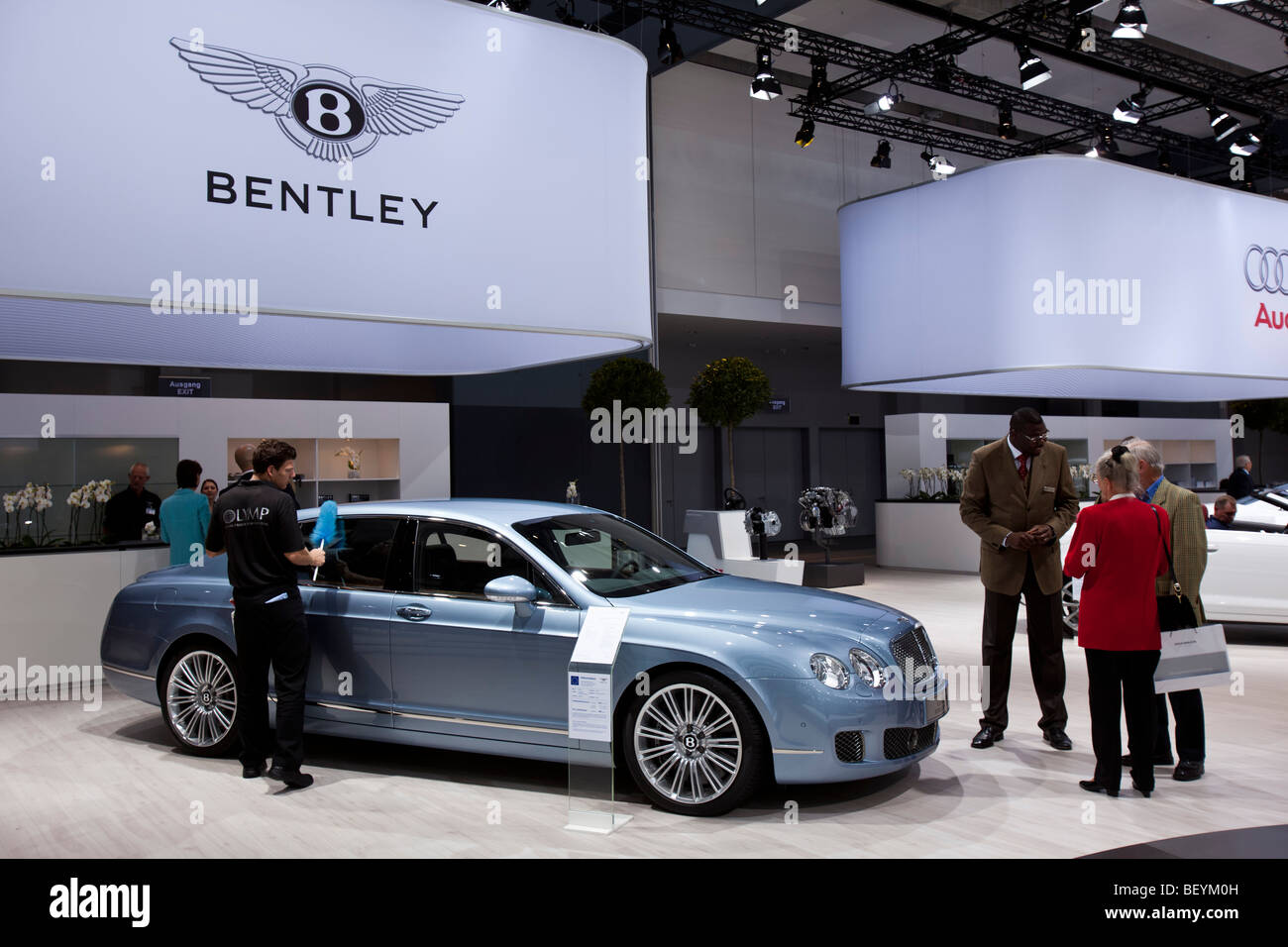 Bentley Continental Flying Spur Speed is seen at an automobile show of the Volkswagen AG in Hamburg, Germany. Stock Photo