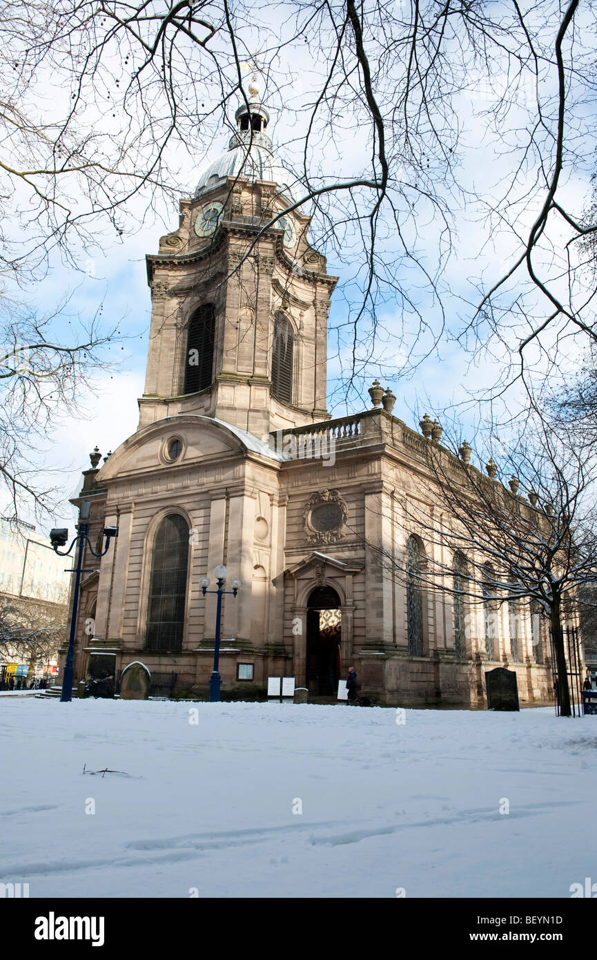 Birmingham Cathedral dedicated to St Philip Stock Photo