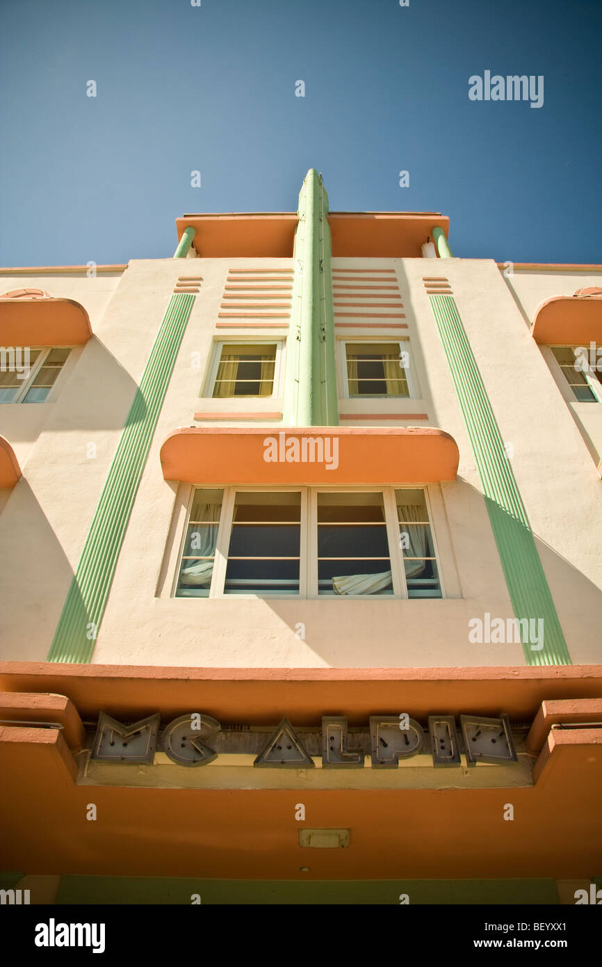 Exterior of the McAlpin hotel ocean drive miami florida USA Stock Photo