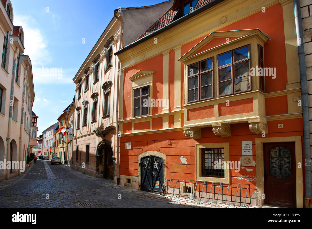 Typical Baroque houses Sopron, Hungary Stock Photo Alamy