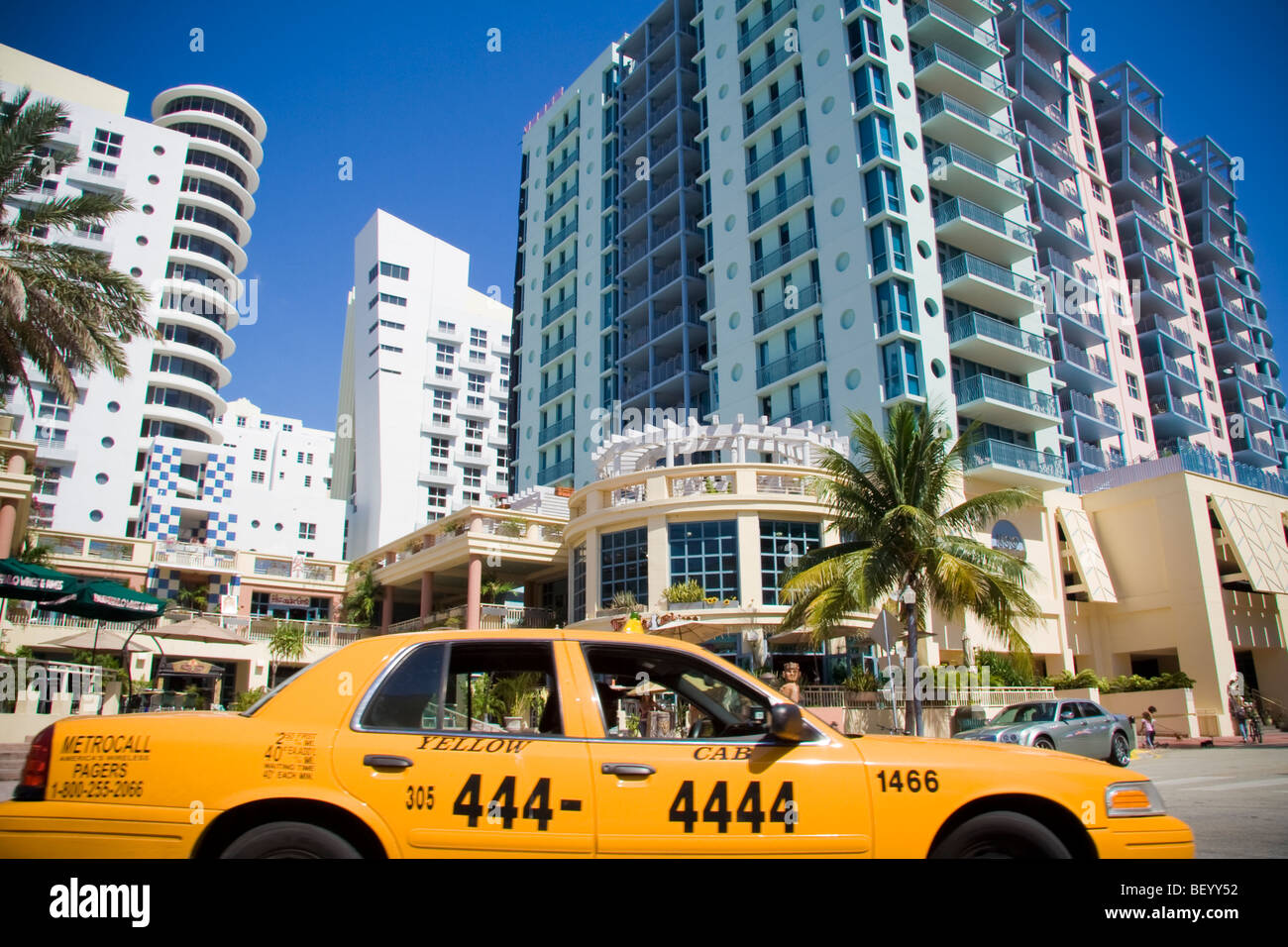 Miami beach florida taxi cab hires stock photography and images Alamy