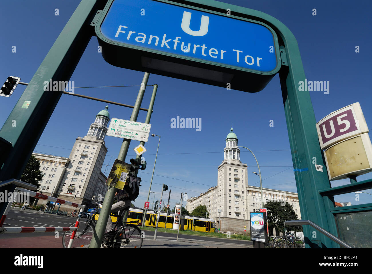 Berlin. Germany. Frankfurter Tor Karl Marx Allee. Stock Photo