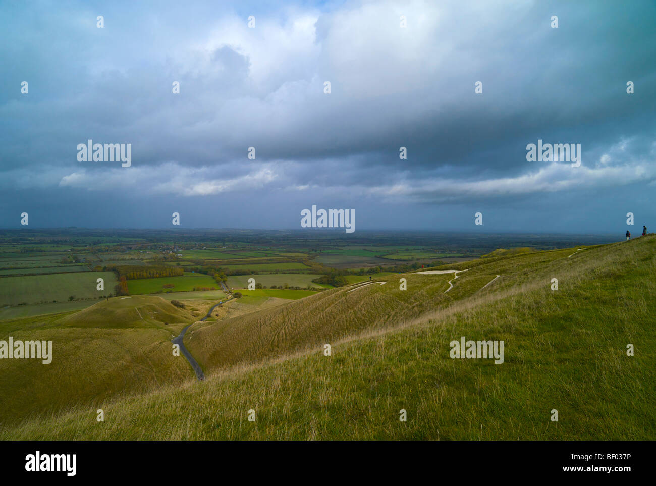 The white horse at Uffington in England UK Stock Photo Alamy