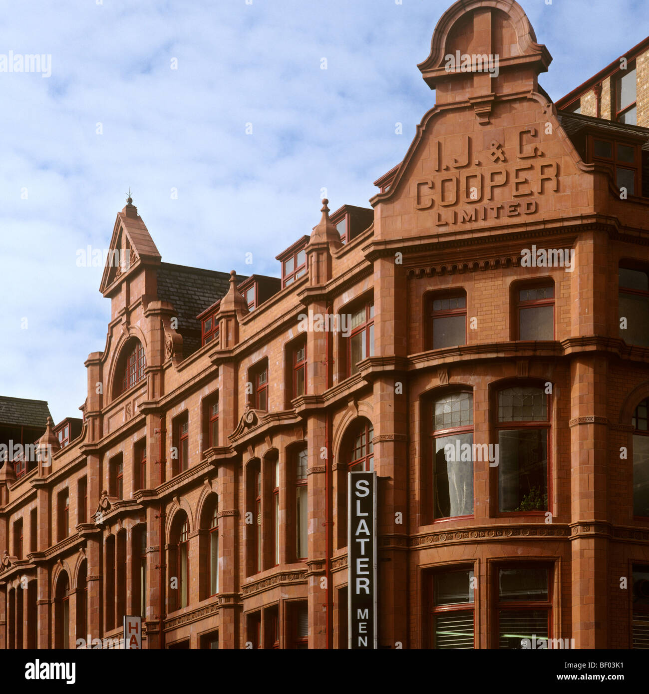 UK, England, Manchester Dale Street, city centre Victorian textile mill used as shop and offices Stock Photo