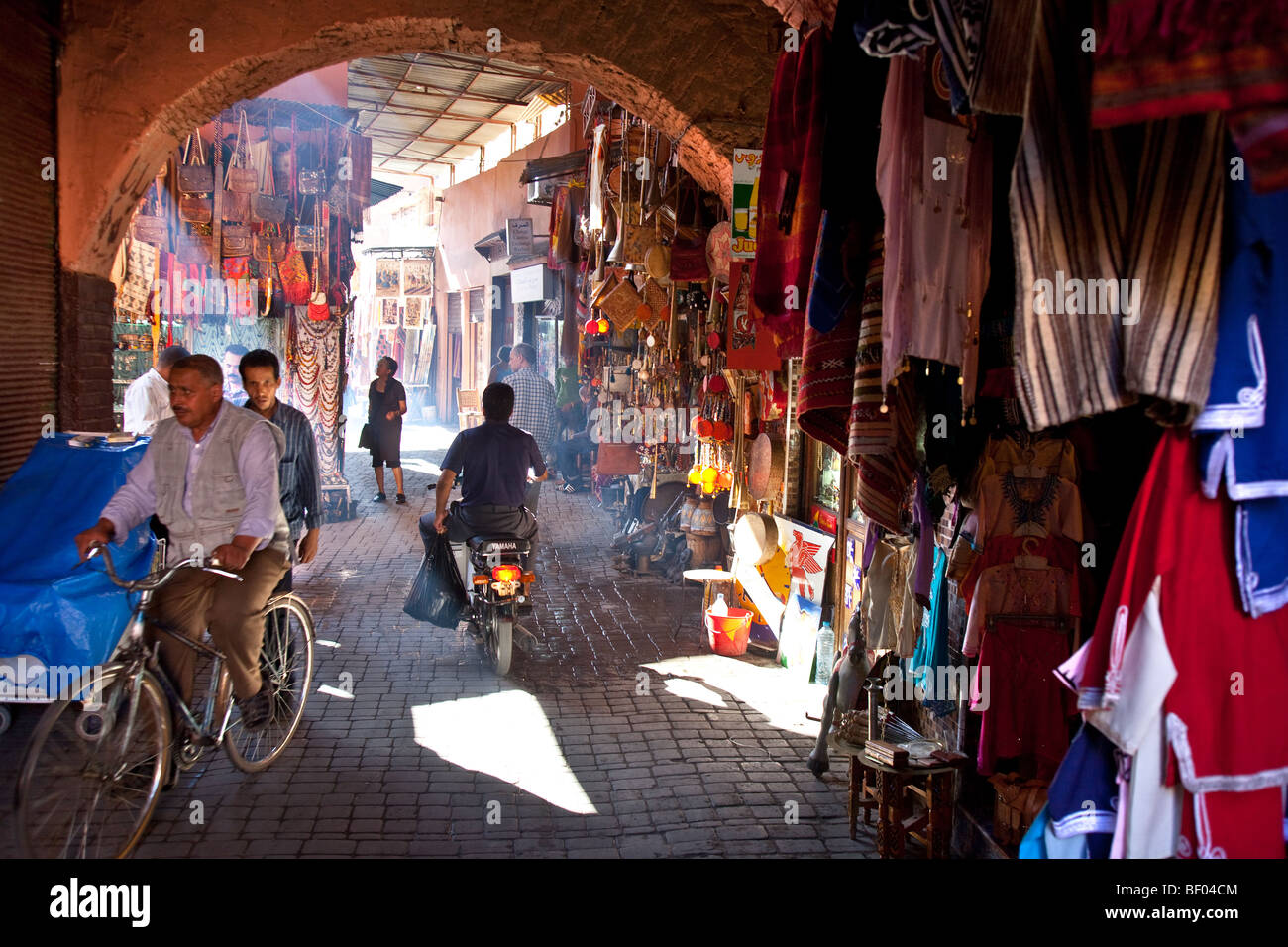 Souk in Marrakesh, Morocco Stock Photo