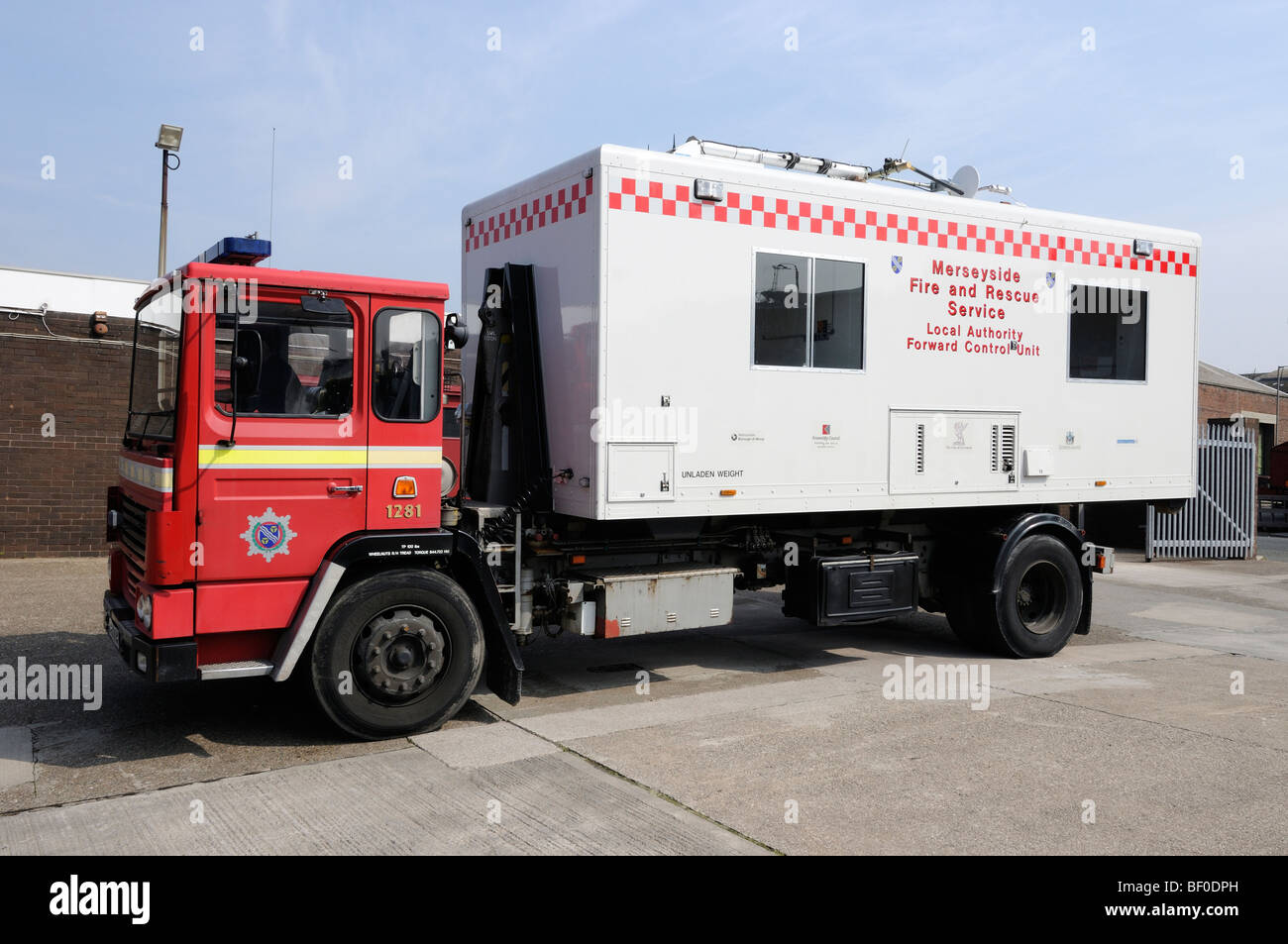 Local Authority Emergency Forward Control Unit Stock Photo Alamy