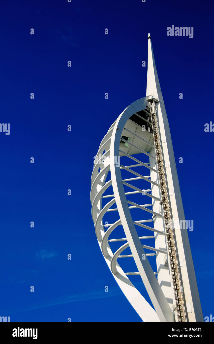 The Spinnaker Tower at Gunwharf Quays, Portsmouth, Hampshire, England Stock Photo