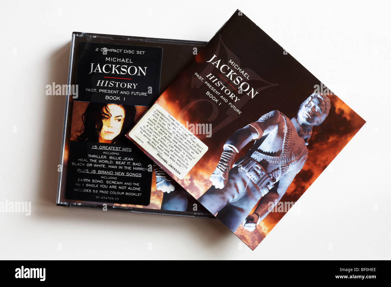 Michael Jackson History CD and Booklet isolated on white background Stock  Photo - Alamy