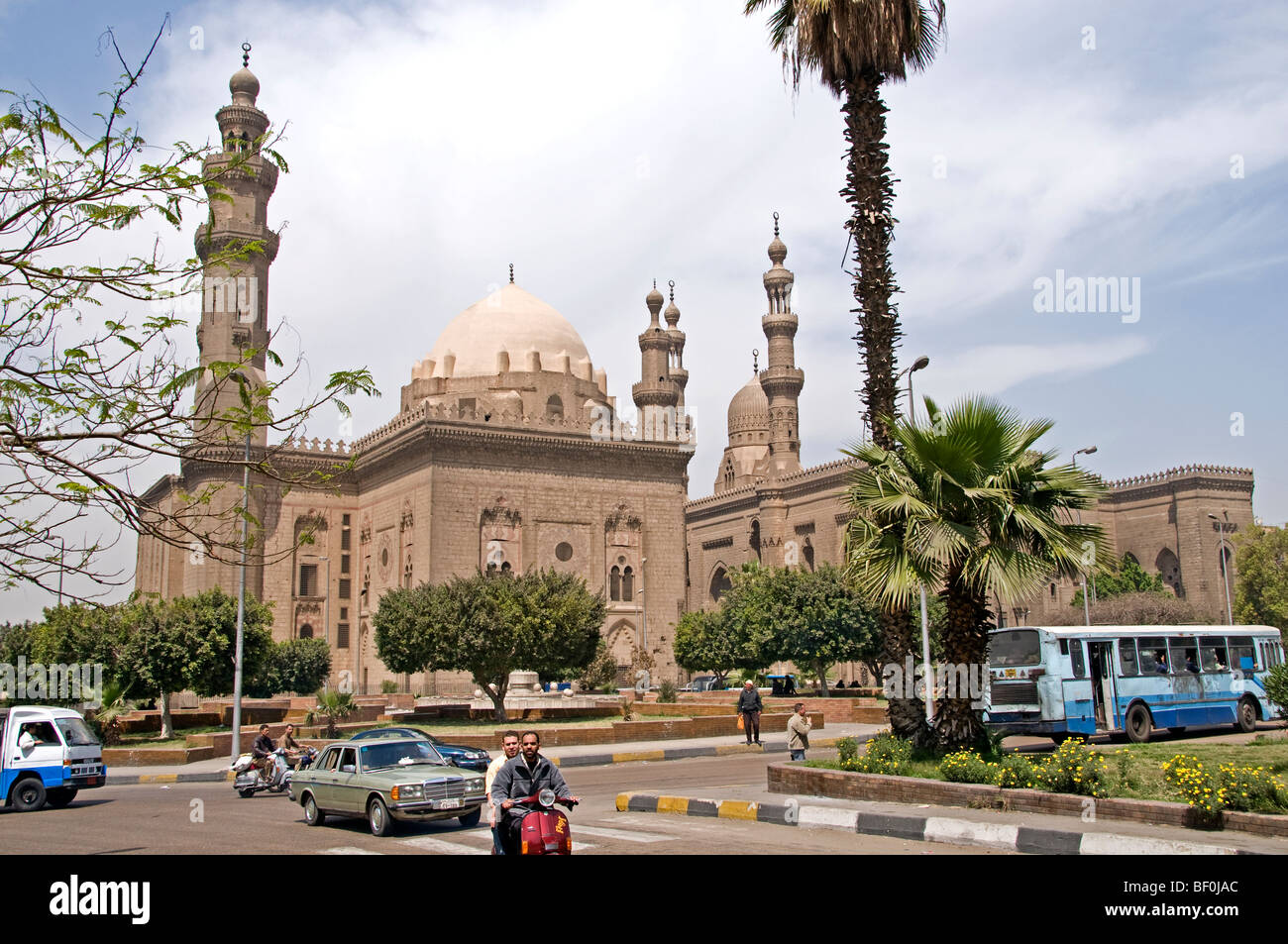 Cairo Egypt Sultan Hassan mosque Ali Al Rifai Stock Photo