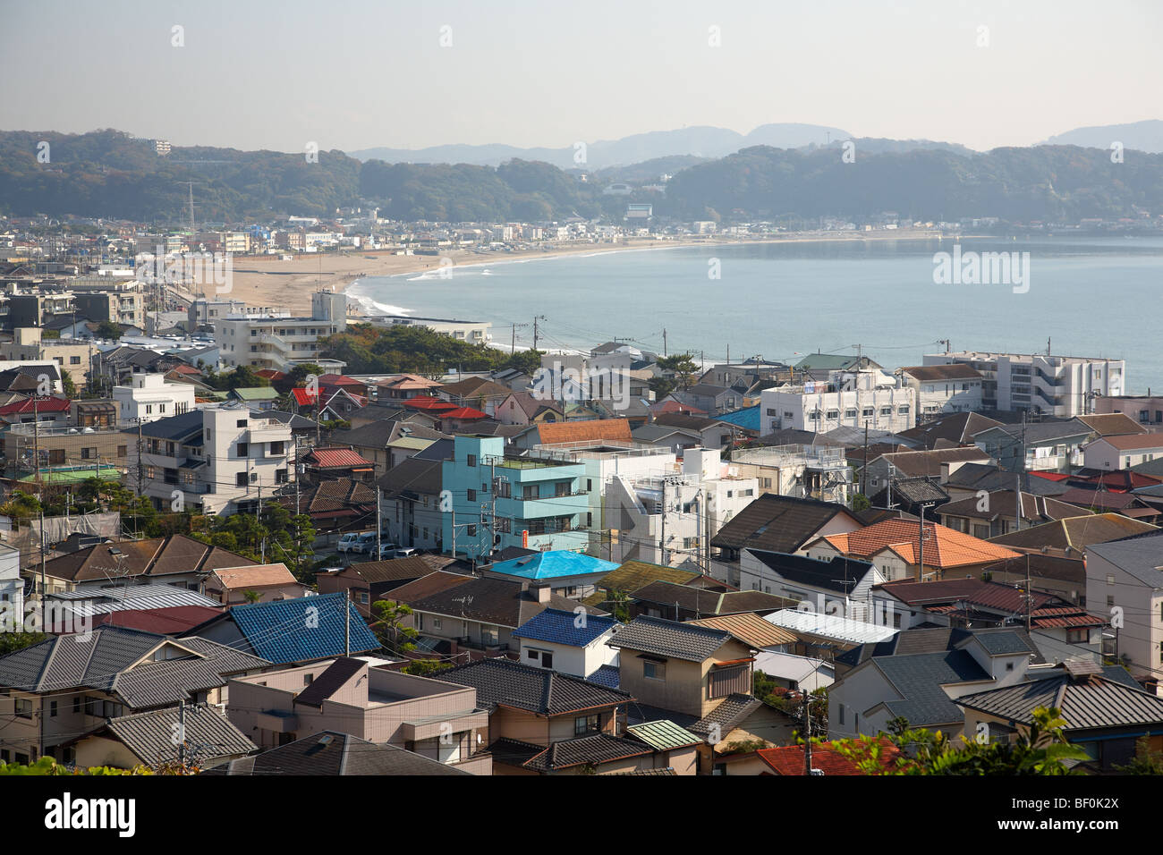 View on Kamakura, a coastal town in Kanagawa prefecture, Japan Stock Photo Alamy