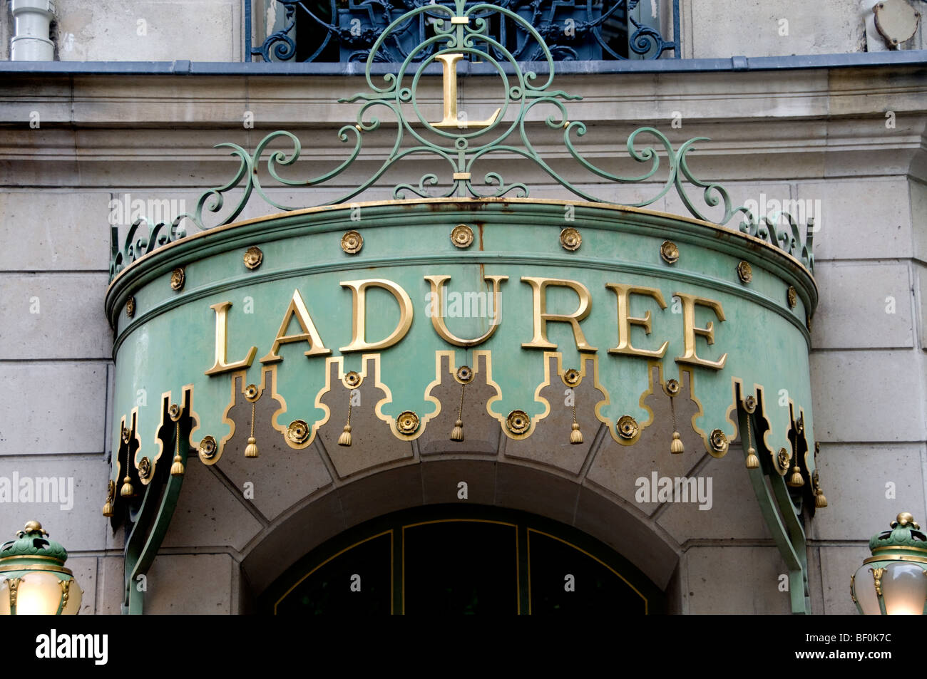 Laduree The Champs Elysees fashion Paris France Stock Photo