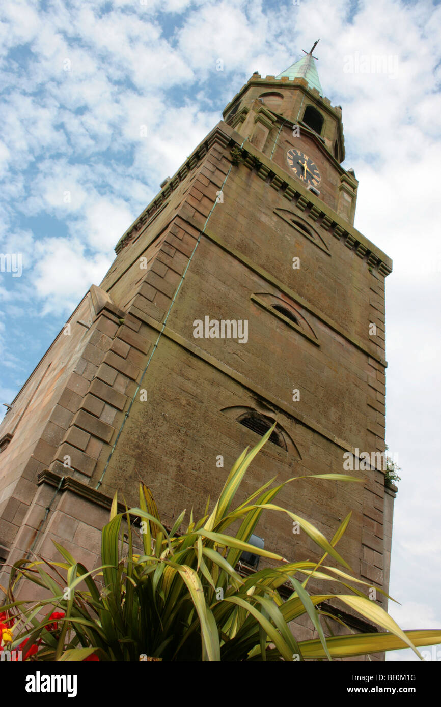 Stumpy Tower in the town of Girvan, South Ayrshire, Scotland Stock Photo