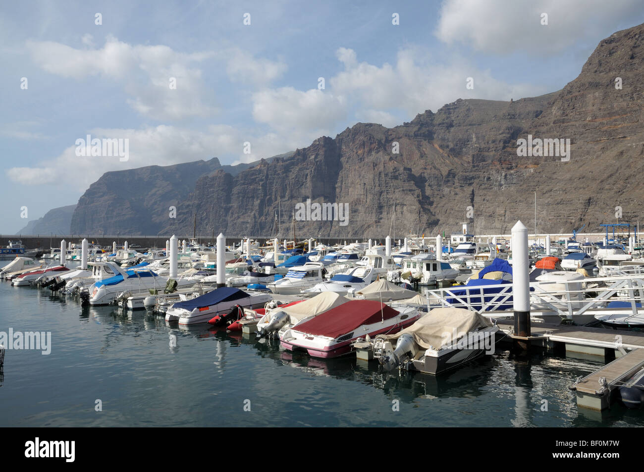 Marina in Los Gigantes. Canary Island Tenerife, Spain Stock Photo